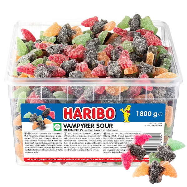 Haribo Vampyrer Sour | Default Start Page - Alla kategorier - Godis - Säsongsvaror - Halloween | Gottegrisen