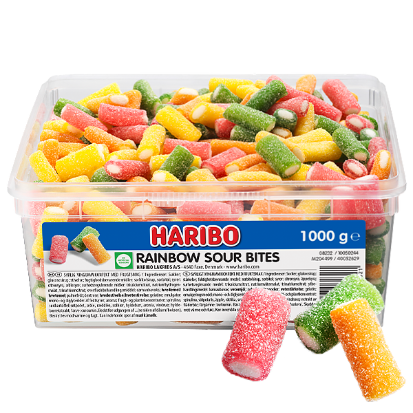 HARIBO Rainbow Sour Bites 1kg | Default Start Page - Alla kategorier - Nyheter - Nyheter 2023 - Godis - Nyheter 2023 | Gottegrisen