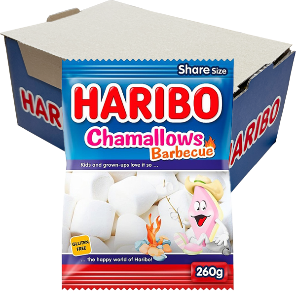 Haribo Chamallows 260g x 8st | Default Start Page - Alla kategorier - Godis - Påsar & Stycksaker - Godispåsar | Gottegrisen