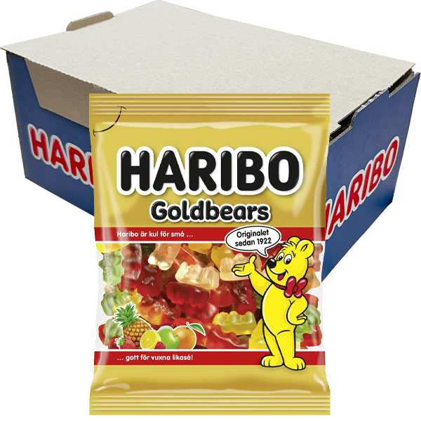 Haribo Goldbears 80g x 24st | Default Start Page - Alla kategorier - Godis - Påsar & Stycksaker - Godispåsar | Gottegrisen
