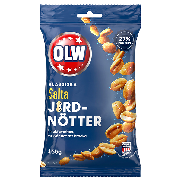 OLW Salta Jordnötter 165g | Default Start Page - Alla kategorier - Chips & Snacks | Gottegrisen