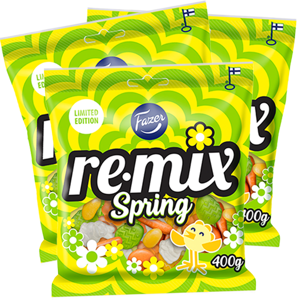 3st - Fazer Remix Spring 400g | Default Start Page - Alla kategorier - Nyheter - Nyheter 2026 - Godis - Nyheter 2026 | Gottegrisen