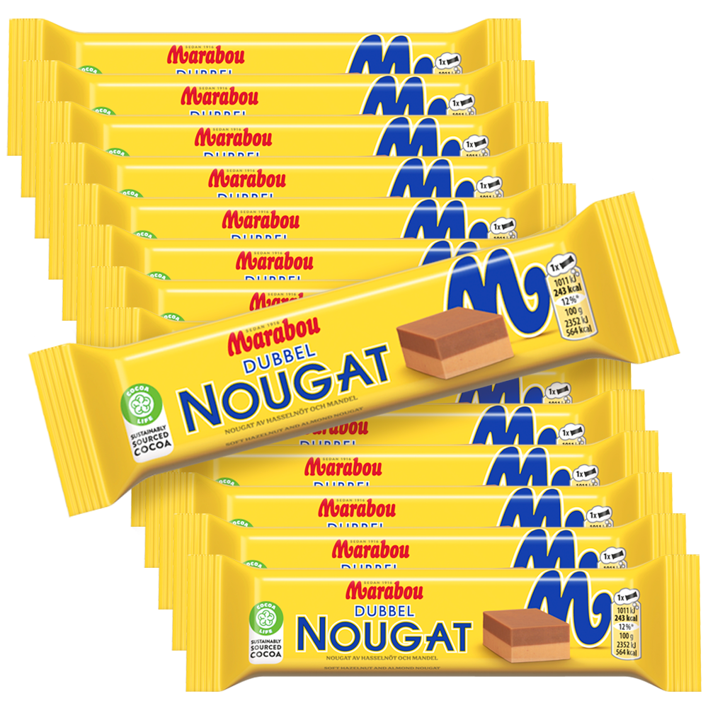 15st - Marabou Dubbelnougat 43g | Default Start Page - Alla kategorier - Godis - Choklad | Gottegrisen
