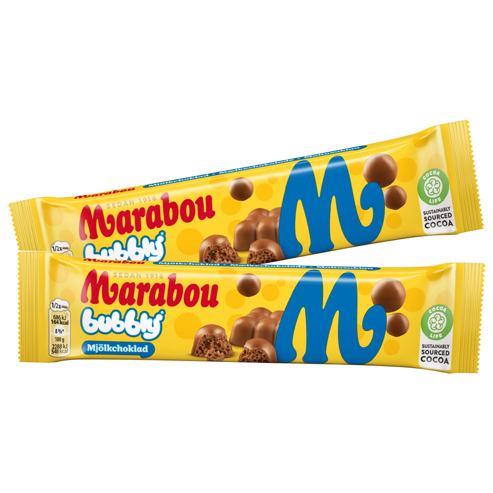 2st - Marabou Bubblig 60g | Default Start Page - Alla kategorier - Godis - Påsar & Stycksaker | Gottegrisen