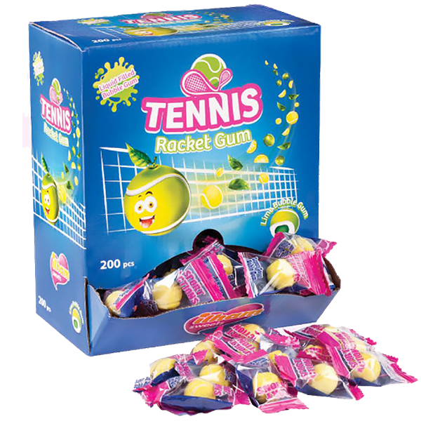 Tennis Racket Gum Automat - 200st | Default Start Page - Alla kategorier - Godis - Tuggummi - Godistuggummi | Gottegrisen