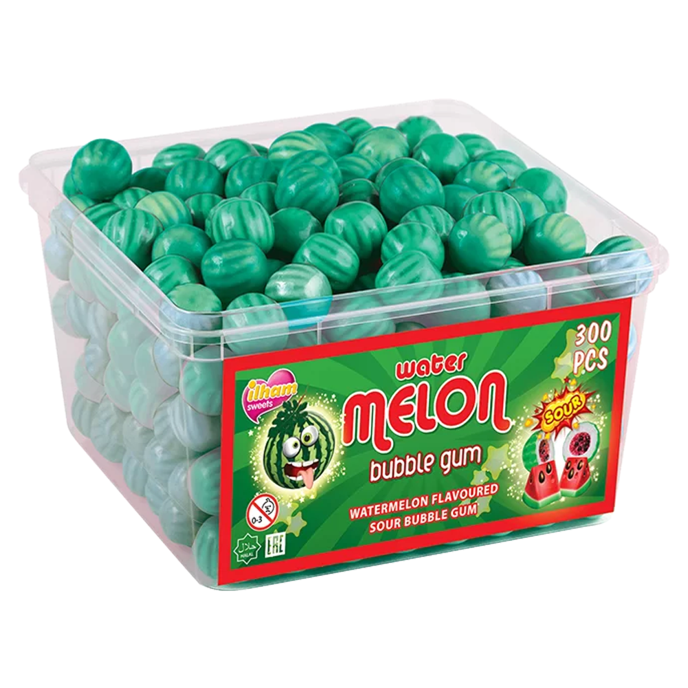 Watermelon Bubblegum Burk 1.5kg | Default Start Page - Alla kategorier - Godis - Tuggummi - Godistuggummi | Gottegrisen