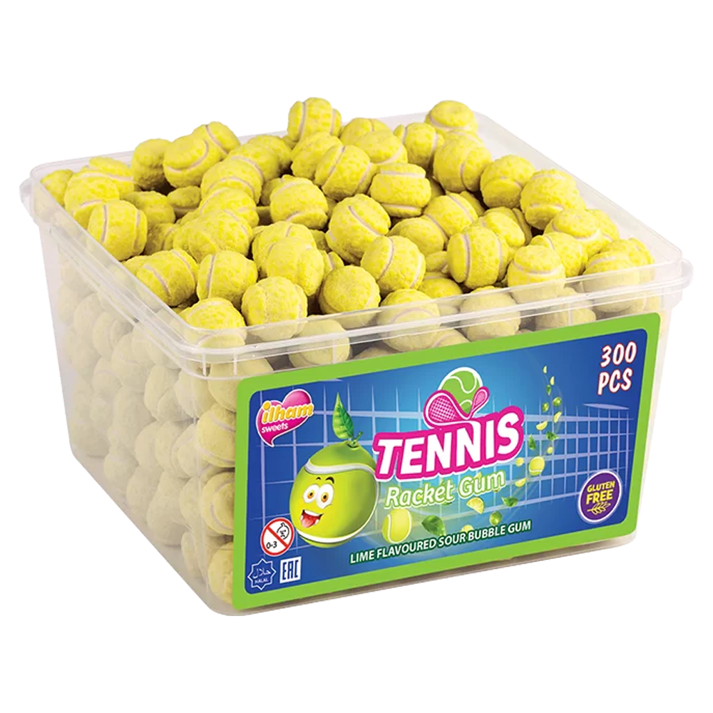 Tennis Bubblegum Burk 1.5kg | Default Start Page - Alla kategorier - Godis - Tuggummi - Godistuggummi | Gottegrisen