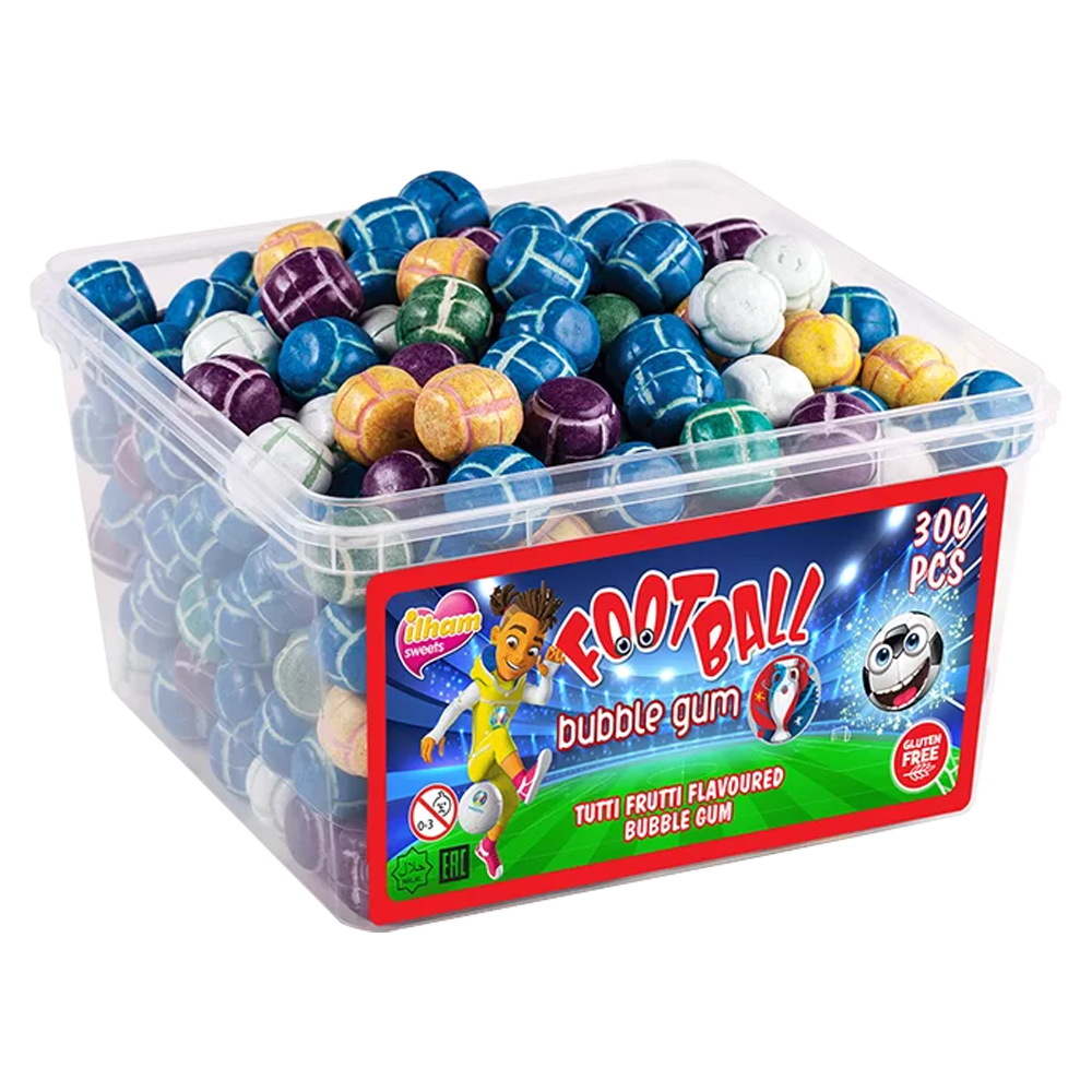 Soccer Bubblegum Burk 1.5kg | Default Start Page - Alla kategorier - Godis - Tuggummi - Godistuggummi | Gottegrisen