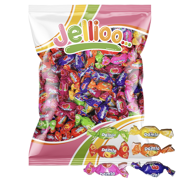 DAMLA ASSORTED SOFT CANDY 1KG | Default Start Page - Alla kategorier - Varumärken - Jellioo - Jellioo Inslaget Godis | Gottegrisen