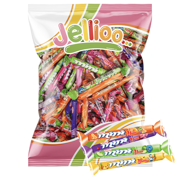 Mini Yum Chewy Stick Assorted 1kg | Default Start Page - Alla kategorier - Varumärken - Jellioo - Jellioo Inslaget Godis | Gottegrisen