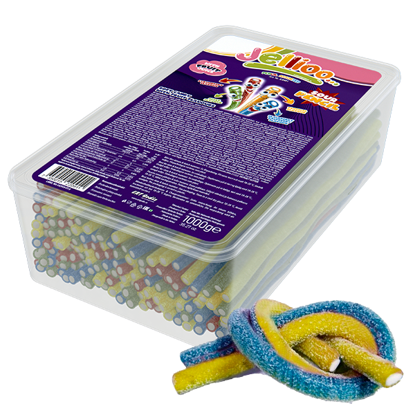 Sour Pencils Assorted 1kg | Default Start Page - Alla kategorier - Varumärken - Jellioo - Jellioo Godisremmar & Band | Gottegrisen