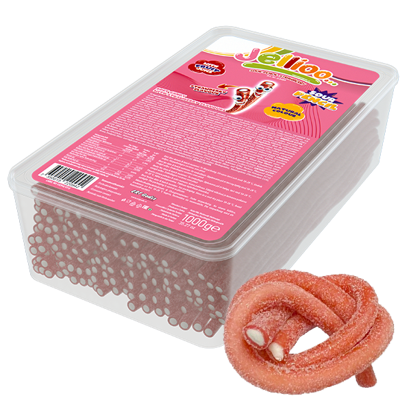 Sour Pencils Strawberry 1kg | Default Start Page - Alla kategorier - Varumärken - Jellioo - Jellioo Godisremmar & Band | Gottegrisen