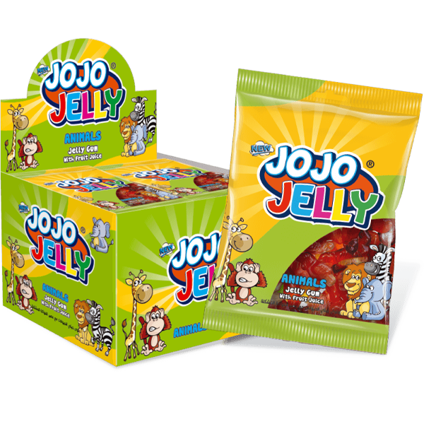 JoJo Jelly Animals 20g x 170st | Default Start Page - Alla kategorier - Godis - Påsar & Stycksaker - Godispåsar | Gottegrisen