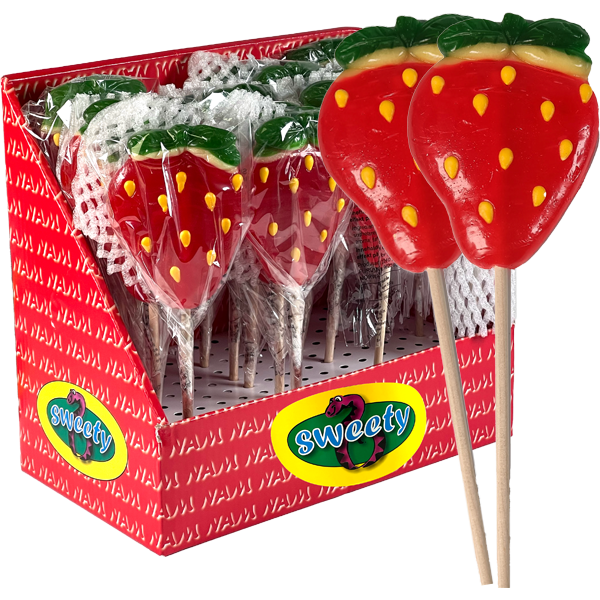 Jellioo Klubba Strawberry 70g x 24st | Default Start Page - Alla kategorier - Varumärken - Jellioo - Jellioo Klubbor | Gottegrisen