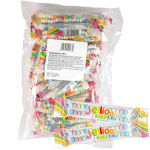 Jellioo Godishalsband Inslaget 1kg | Default Start Page - Alla kategorier - Varumärken - Jellioo | Gottegrisen