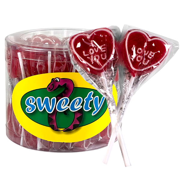 Jellioo I Love You Lollipop 17g x 50st | Default Start Page - Alla kategorier - Varumärken - Jellioo - Jellioo Klubbor | Gottegrisen
