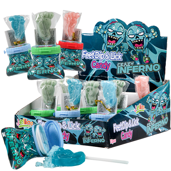 Jellioo Inferno Feet Dip&Lick 33g x 12st | Default Start Page - Alla kategorier - Nyheter - Nyheter 2024 - Godis - Nyheter 2024 | Gottegrisen