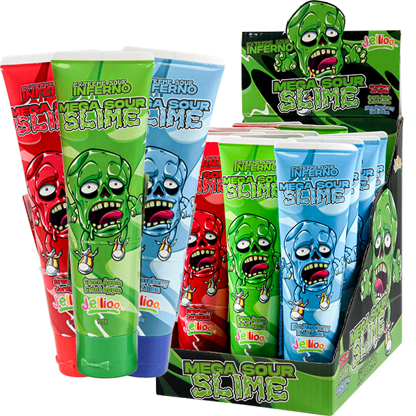 Inferno Mega Sour Slime 120g x 12st | Default Start Page - Alla kategorier - Nyheter - Nyheter 2024 - Godis - Nyheter 2024 | Gottegrisen