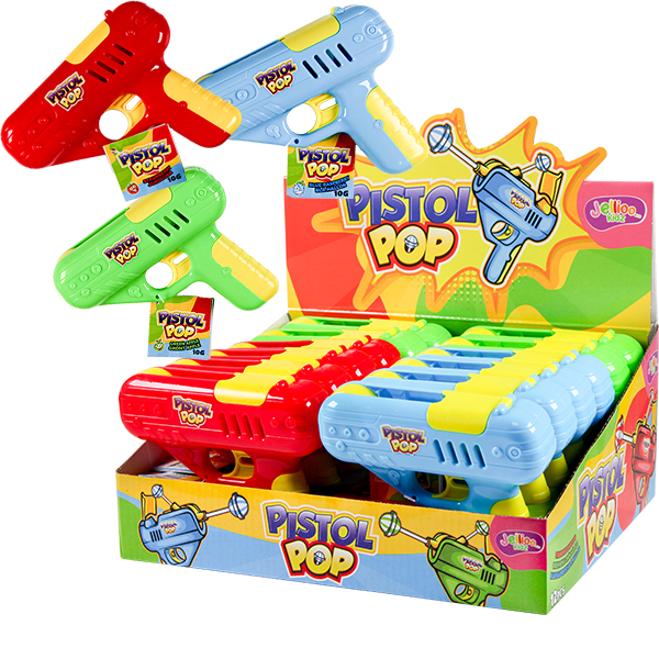 Jellioo Pistol Pop 10g x 12st | Default Start Page - Alla kategorier - Nyheter - Nyheter 2024 - Godis - Nyheter 2024 | Gottegrisen