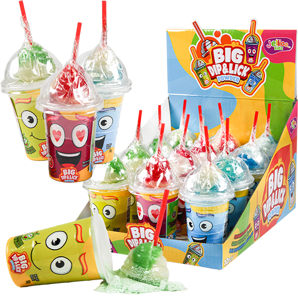 Jellioo Big Dip&Lick Powder 50g x 12st | Default Start Page - Alla kategorier - Nyheter - Nyheter 2024 - Godis - Nyheter 2024 | Gottegrisen
