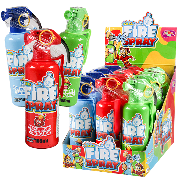 Jellioo XXXL Fire Spray 105ml x 12st | Default Start Page - Alla kategorier - Nyheter - Nyheter 2024 - Godis - Nyheter 2024 | Gottegrisen