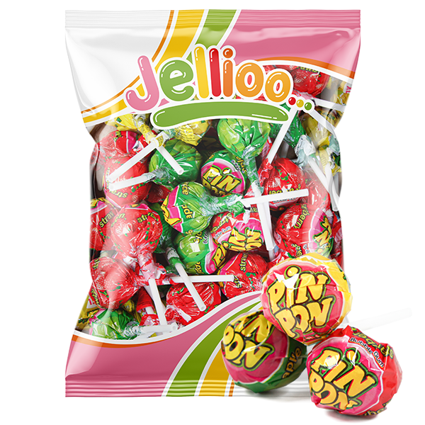 Pin Pon Lollipop Gum Sour Mix | Default Start Page - Alla kategorier - Varumärken - Jellioo - Jellioo Klubbor | Gottegrisen