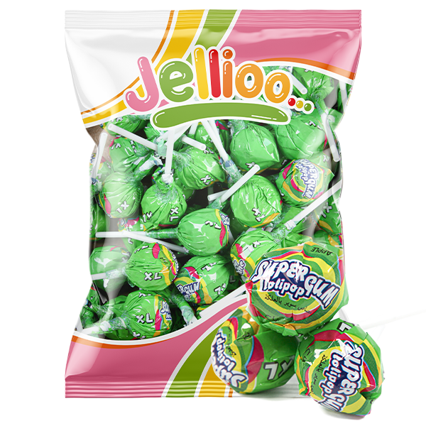Super Gum Lollipop Green Apple | Default Start Page - Alla kategorier - Varumärken - Jellioo - Jellioo Klubbor | Gottegrisen