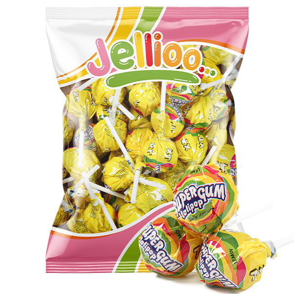 Super Gum Lollipop Lemon | Default Start Page - Alla kategorier - Varumärken - Jellioo - Jellioo Klubbor | Gottegrisen