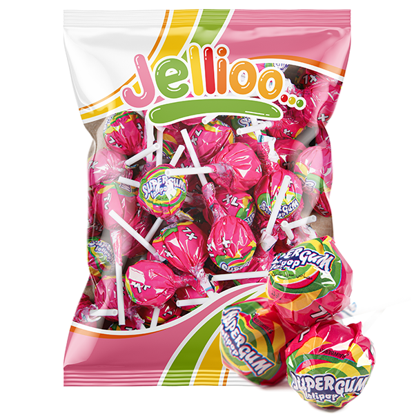 Super Gum Lollipop Strawberry | Default Start Page - Alla kategorier - Varumärken - Jellioo - Jellioo Klubbor | Gottegrisen