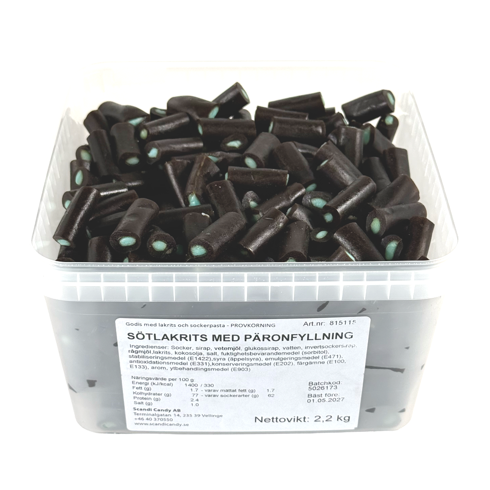 Sötlakrits med Päronfyllning 2.2kg | Default Start Page - Alla kategorier - Godis - Storpack | Gottegrisen