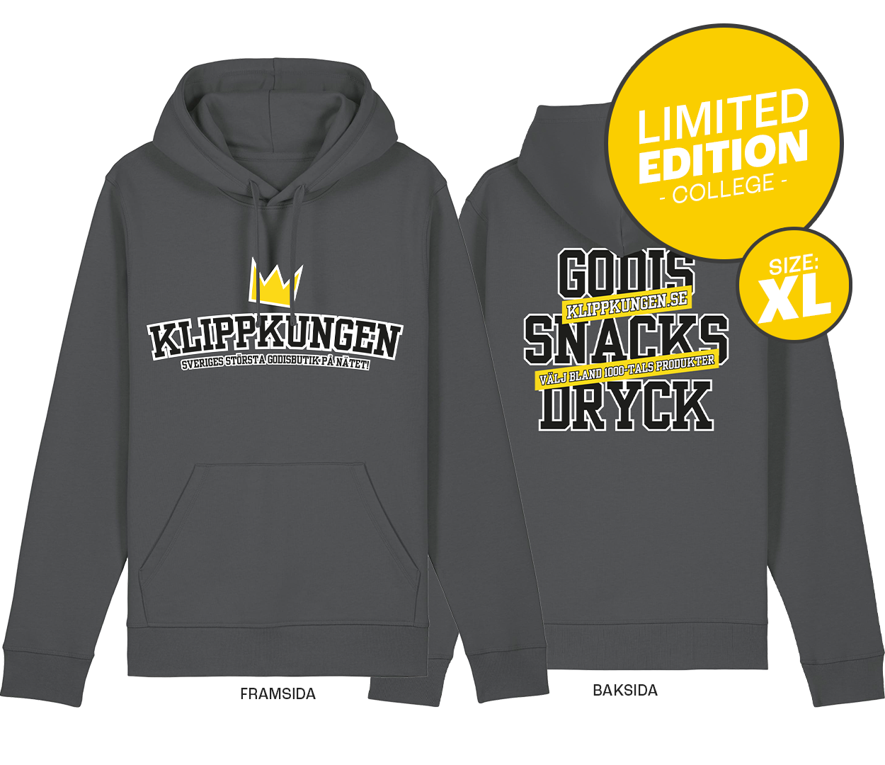 Klippkungen College Hoodie XL |  | Gottegrisen