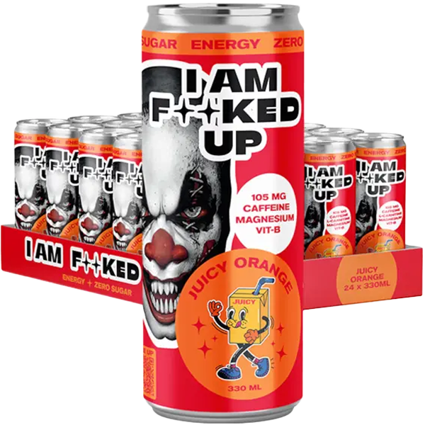 Fucked Up Juicy Orange 33cl x 24st | Default Start Page - Alla kategorier - Drycker - Energidryck | Gottegrisen
