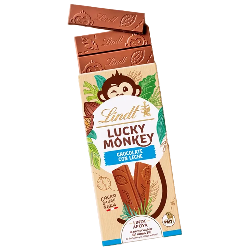 Lindt Lucky Monkey Leche 100g