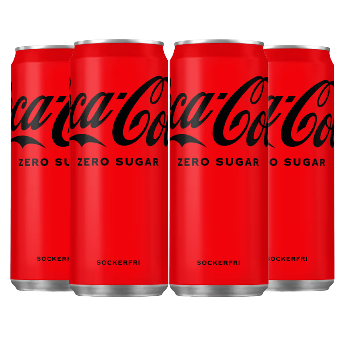 4st - Buckliga Coca-Cola Zero 33cl | Default Start Page - Alla kategorier - Varumärken - Coca-Cola - Coca-Cola Zero | Gottegrisen