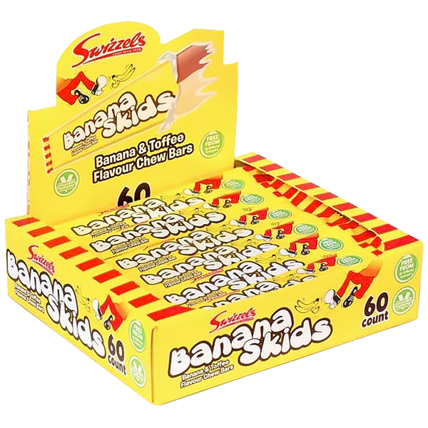 Banana Skids 60-pack | Default Start Page - Alla kategorier - Godis - Storpack | Gottegrisen