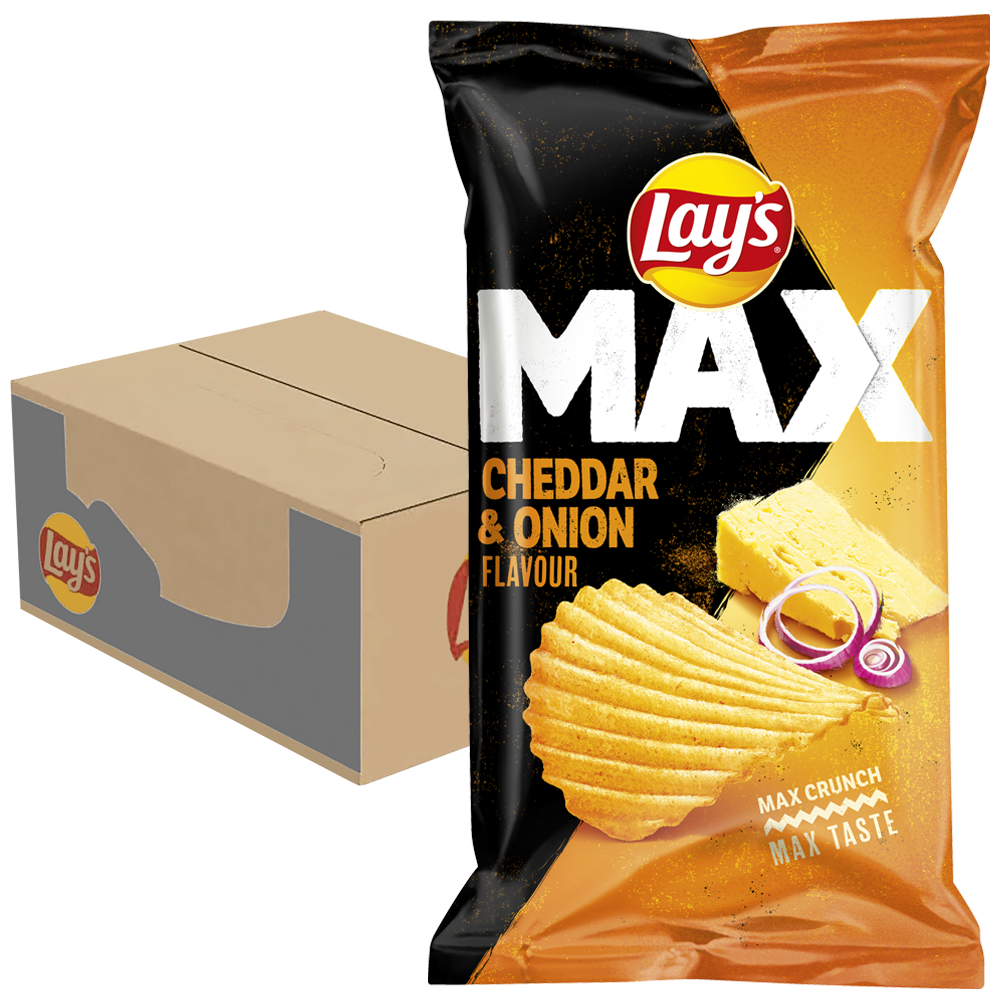 Lay´s Max Cheese & Onion 22st x 185g |  | Gottegrisen