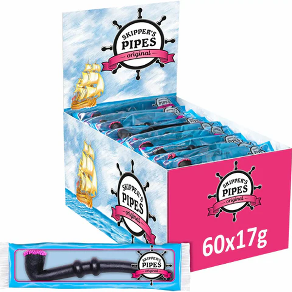 Skippers Pipe Original 17g x 60st | Default Start Page - Alla kategorier - Godis - Påsar & Stycksaker | Gottegrisen
