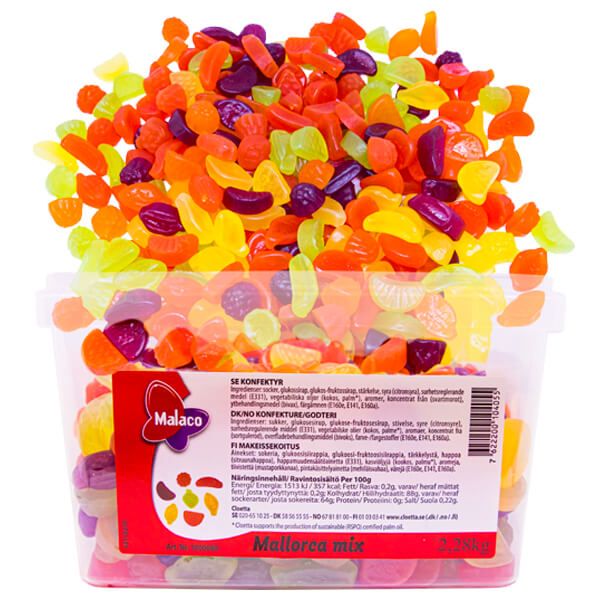 Malaco Mallorca Mix 2,28kg | Default Start Page - Alla kategorier - Godis - Lösvikt | Gottegrisen