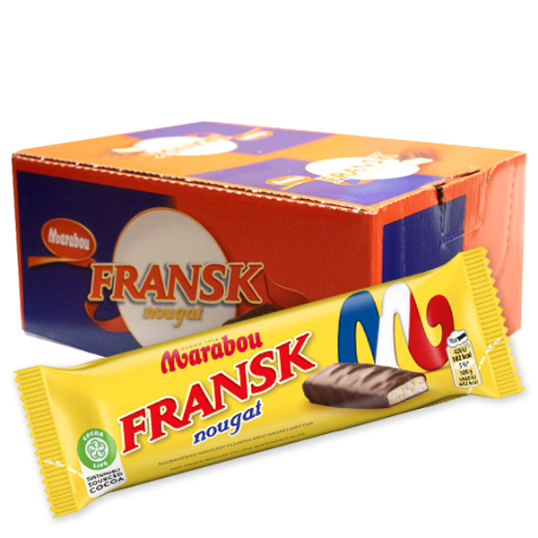 Dubbel Fransk Nougat 24st x 46g | Default Start Page - Alla kategorier - Godis - Choklad | Gottegrisen