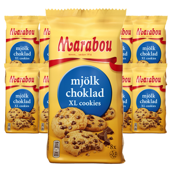 Marabou XL Cookies Mjölk 184g x 10st | Default Start Page - Alla kategorier - Fika - Till Fikarummet | Gottegrisen