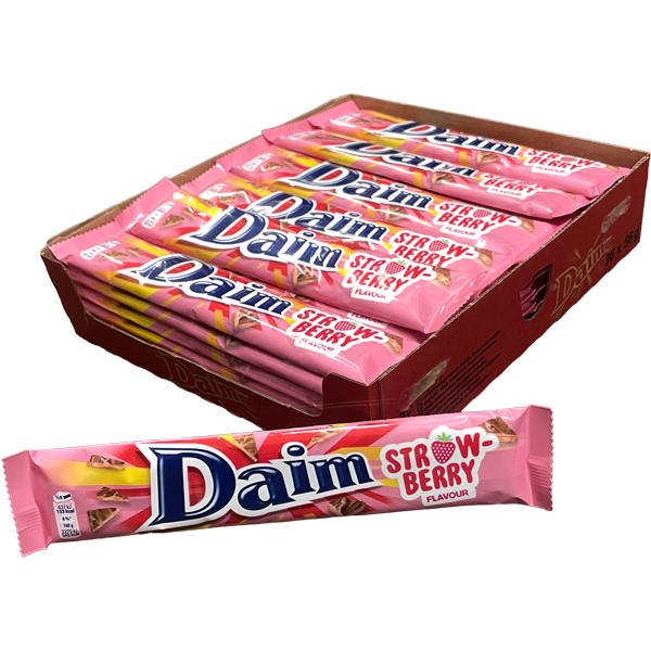 Dubbel Daim Strawberry 56g x 36st | Default Start Page - Alla kategorier - Godis - Storpack | Gottegrisen