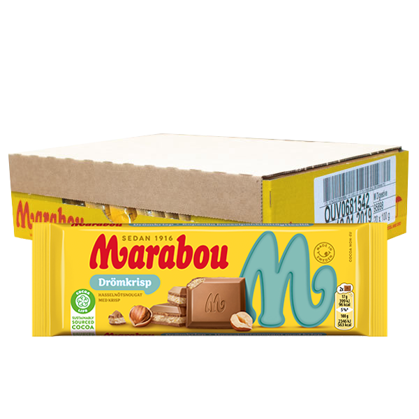 Marabou Drömkrisp 100g x 22st | Default Start Page - Alla kategorier - Godis - Choklad | Gottegrisen