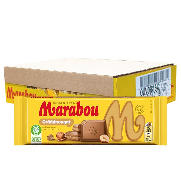 Marabou Gräddnougat 100g x 22st | Default Start Page - Alla kategorier - Godis - Choklad | Gottegrisen