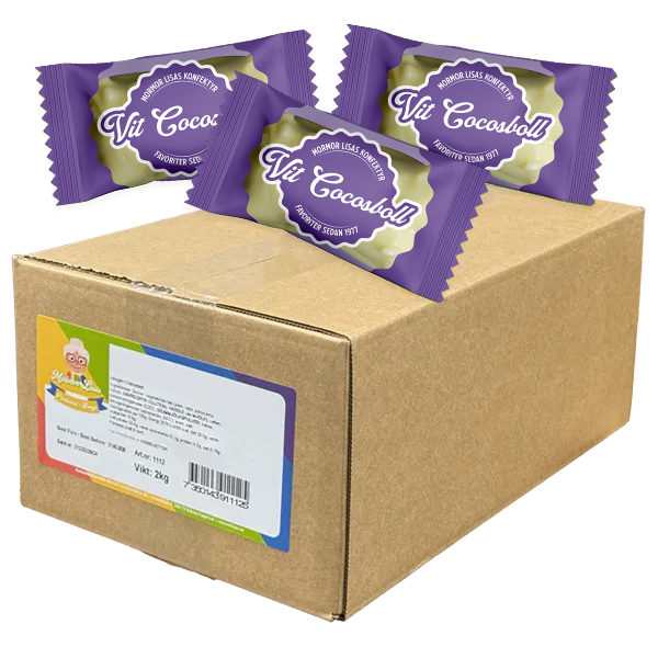 Mormor Lisas Vit Cocosboll Insl 2KG | Default Start Page - Alla kategorier - Varumärken - Mormor Lisas Konfektyr | Gottegrisen