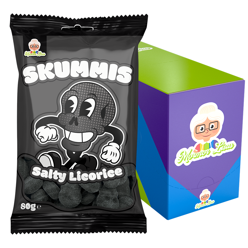 Skummis Salty Licorice 80g x 18st