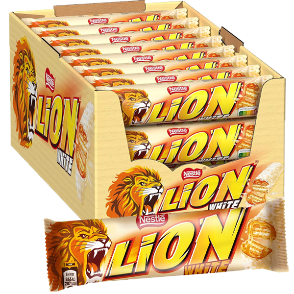 Lion White 42g x 24 st |  | Gottegrisen