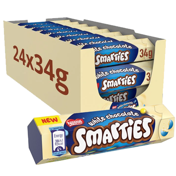 Smarties White 34g x 24st | Default Start Page - Alla kategorier - Godis - Storpack | Gottegrisen
