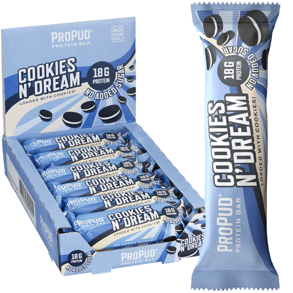 ProPud Bar Cookies n Cream 55G x 12st | Default Start Page - Alla kategorier - Hälsa - Proteinbars | Gottegrisen