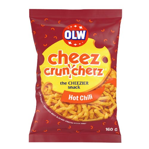 OLW Cheez Cruncherz Hot Chili 225g