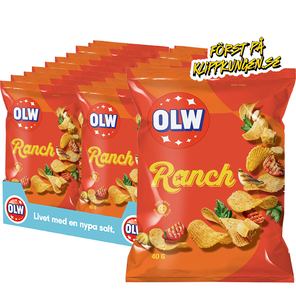 OLW Ranch 40g x 20st | Default Start Page - Alla kategorier - Nyheter - Nyheter 2024 - Snacks - Nyheter 2024 | Gottegrisen